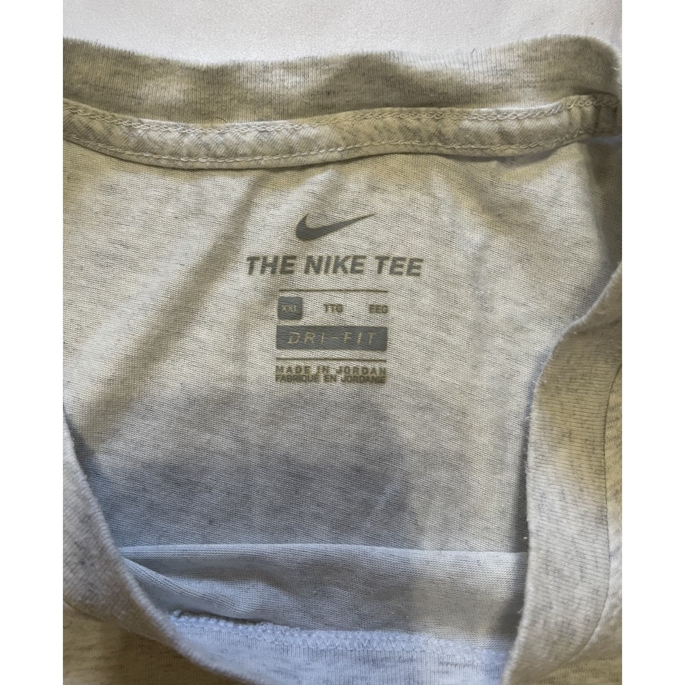 NIKE TEE SHIRT SHORT SLEEVE 2XL HEATHER GREY MENS - Picture 6 of 9